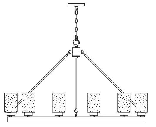 Hunter 13060 12 Light Chandelier