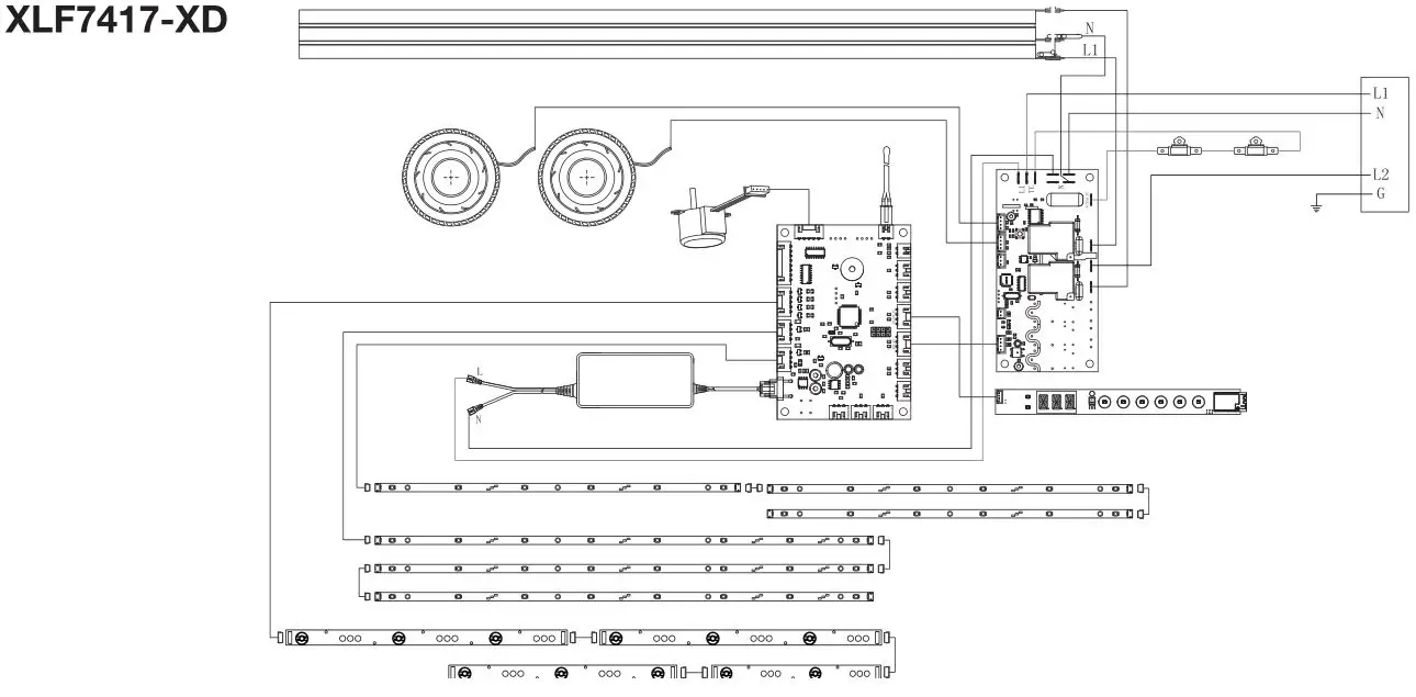 Dimplex XLF5017-XD Built-in Electric Fireplace - XLF7417-XD