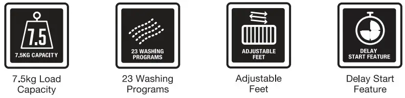 STIRLING SFLW75 Front Load Washing Machine - parts