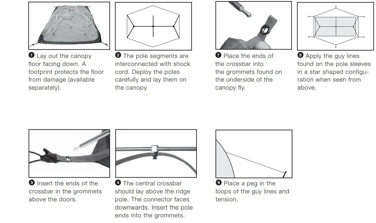 EXPED Lyra II Affordable Lightweight 3-Season Tent Instructions - SET UP