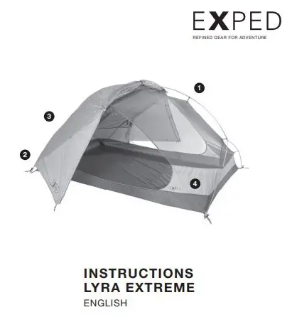 EXPED Lyra II Affordable Lightweight 3-Season Tent Instructions