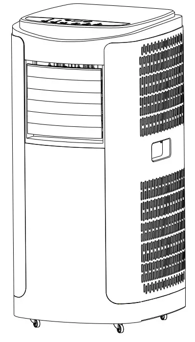 electriQ P12HPW 12,000 BTU Portable Air Conditioner with Heatpump and Wifi