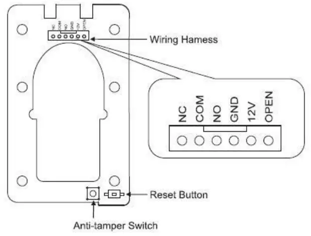 ZKTeco F6 Fingerprint Access Controller - Wiring3