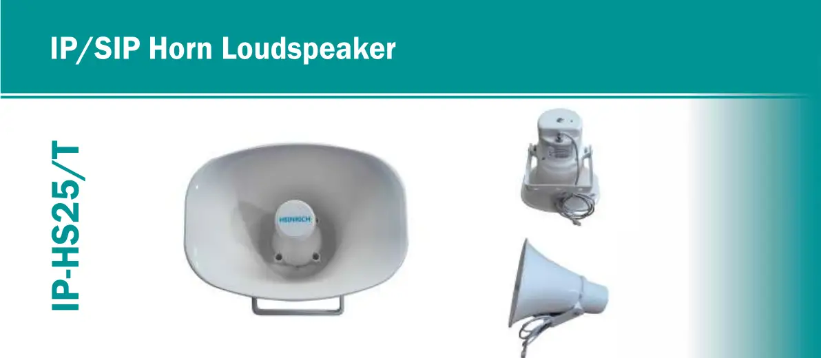 HEINRICH IP-HS25 T IP or SIP Horn Loudspeaker Owner's Manual