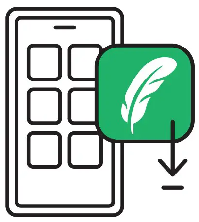 Green Feathers app