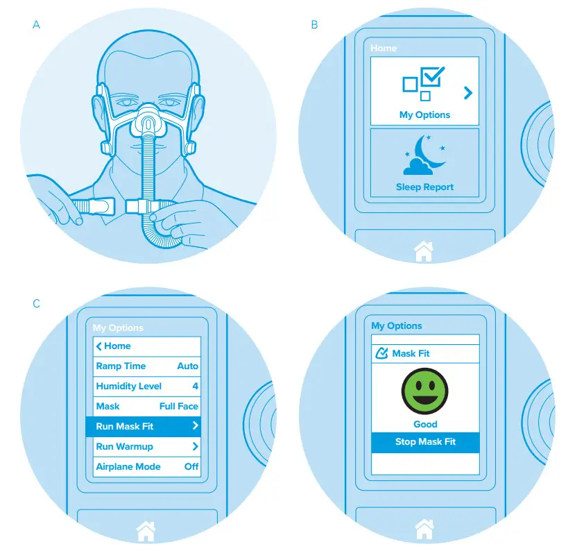 ResMed AirSense 10 AutoSet Machine- Connecting