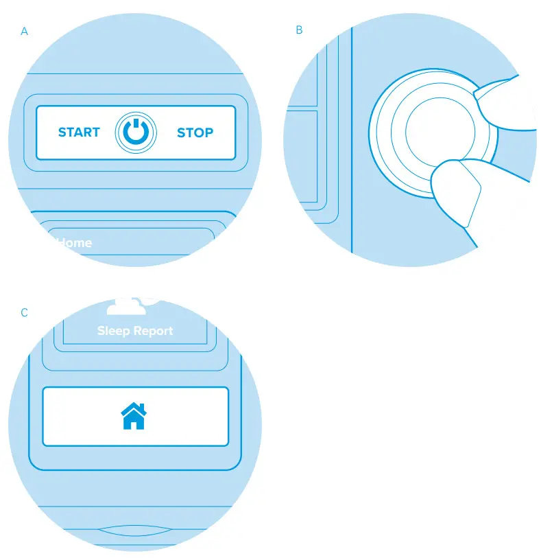 ResMed AirSense 10 AutoSet Machine- Navigating