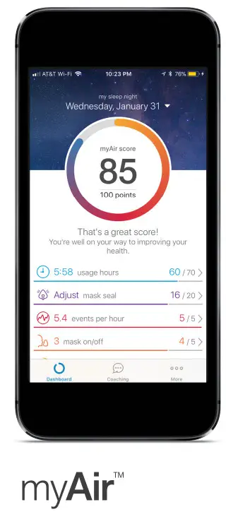 ResMed AirSense 10 AutoSet Machine- Register for myAir