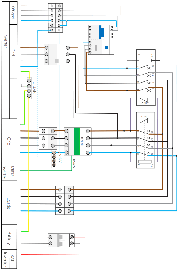 SOLAX POWER X3 Matebox Advanced 3 Phase Switching Device - schematic diagram