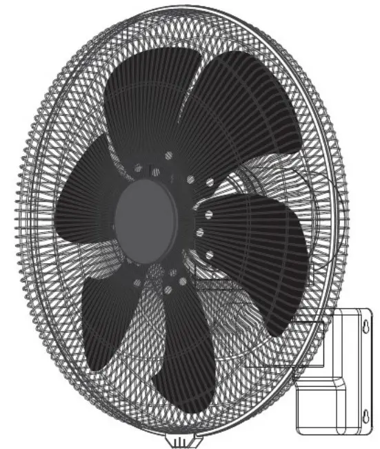 ventair WAL45-DC 45cm Heavy Duty Oscillating Wall Fan