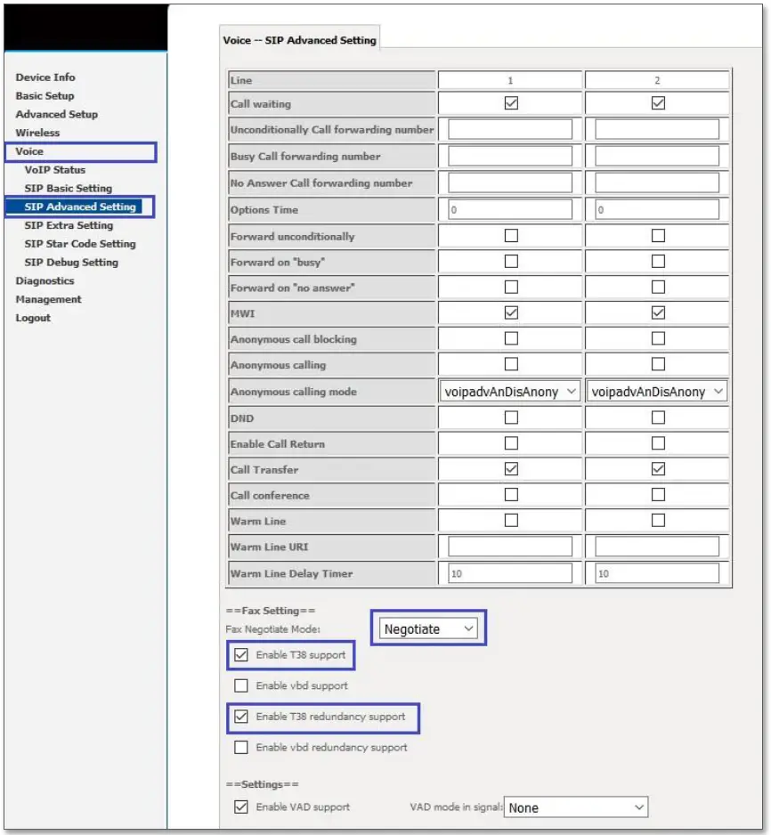 FAX configuration guide 1