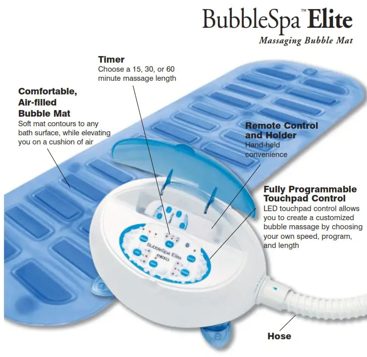 Homedics BMAT-5 BubbleSpa Elite Massaging Bubble Mat 2