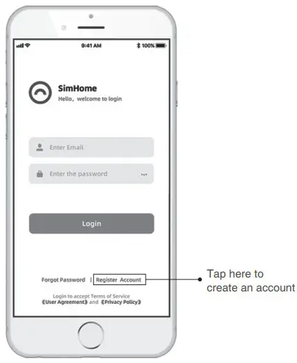 simshine SimCam Ango Video Doorbell with AI Motion - SimHome APP