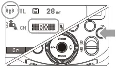 Godox V860IIIF TTL Li-ion Camera Flash Instruction - Receiver Unit Setting