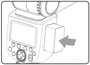 Godox V860IIIF TTL Li-ion Camera Flash Instruction - Unloading the Battery 2