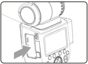Godox V860IIIF TTL Li-ion Camera Flash Instruction - Unloading the Battery