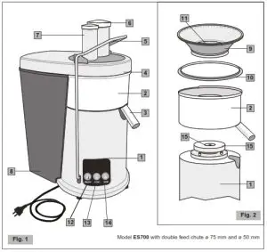Ceado ES500 Fruit and Vegetable Juice Extractor - fig 5