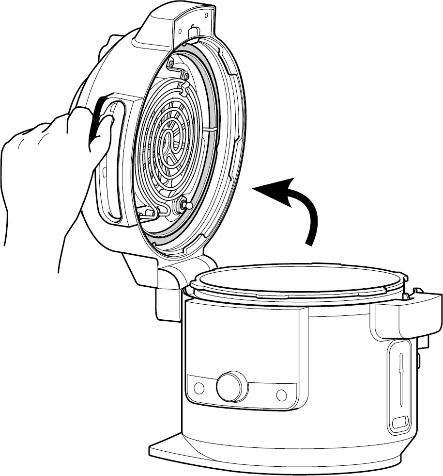 OPEN AND CLOSE THE LID