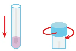 Remove the foam swab