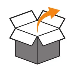 Champion 3650W Dual Fuel Portable Generator - Open shipping carton.