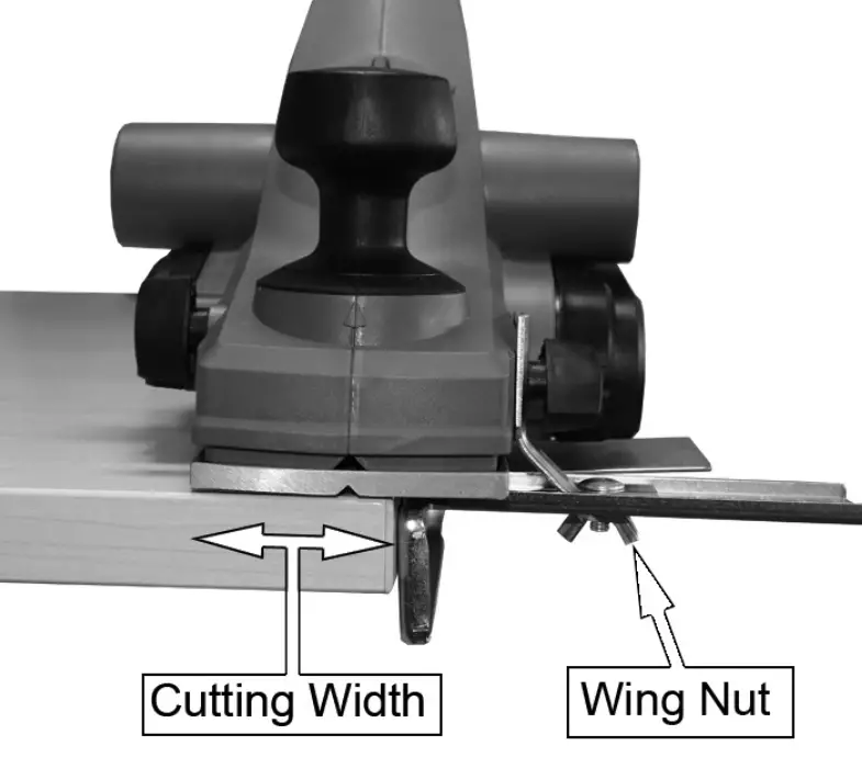 Clarke CEP720B 82mm Electric Planer - GUIDE FENCE2