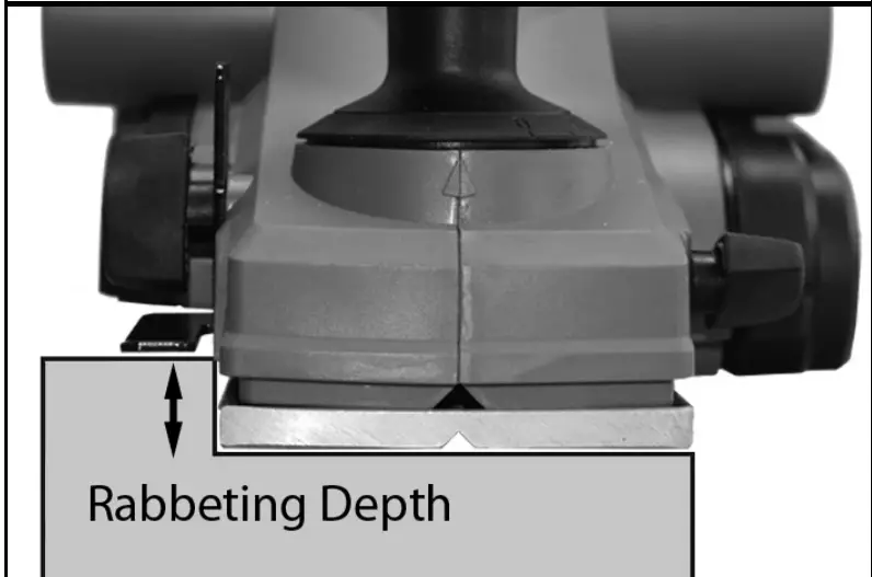 Clarke CEP720B 82mm Electric Planer - RABBETING DEPTH1