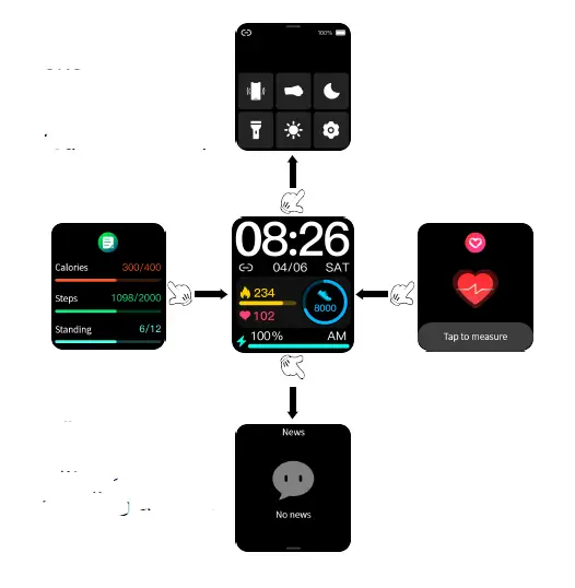 deeprio TGW101 Smartwatch-1
