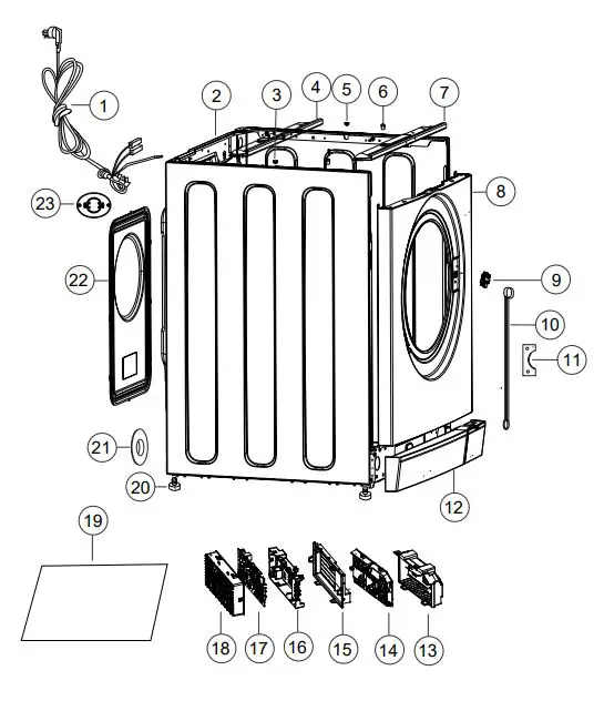 FISHER PAYKEL WM1490P2 FP UK Front Load Washing Machine 1