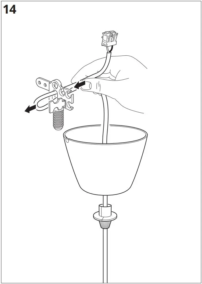 IKEA 704.071.24 SKURUP loft lampe Morkegron Instruction Manual - Installation 14