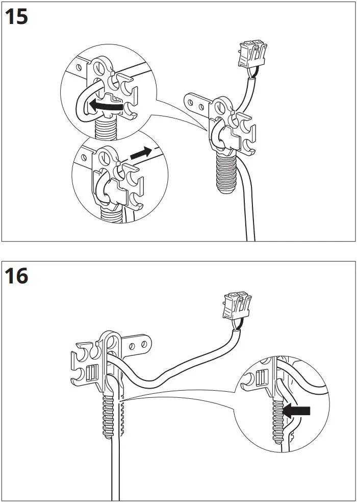 IKEA 704.071.24 SKURUP loft lampe Morkegron Instruction Manual - Installation 15,16