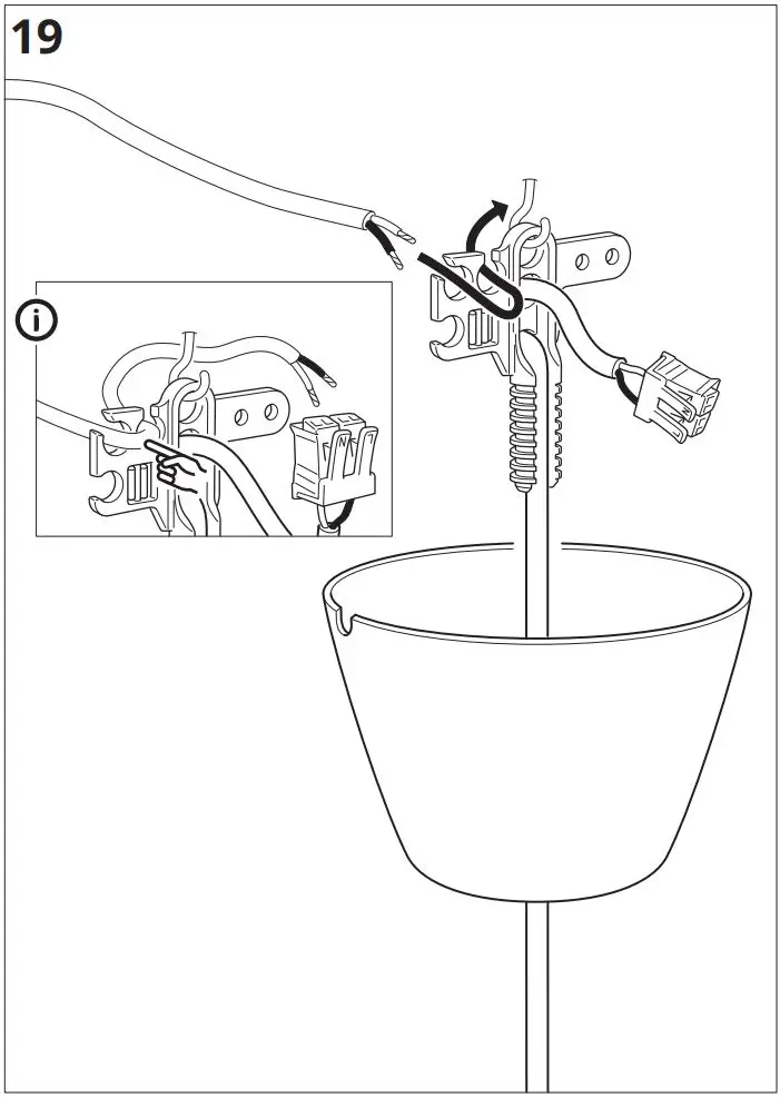 IKEA 704.071.24 SKURUP loft lampe Morkegron Instruction Manual - Installation 18,19