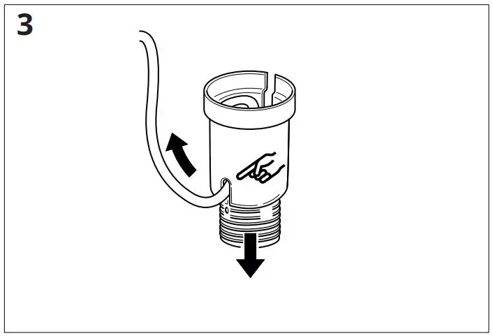 IKEA 704.071.24 SKURUP loft lampe Morkegron Instruction Manual - Installation 3