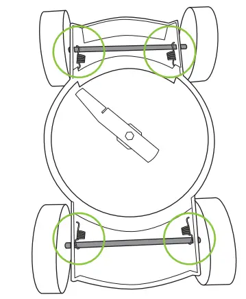 Gtech SLM50 Cordless Small Lawnmower - Adjusting 4