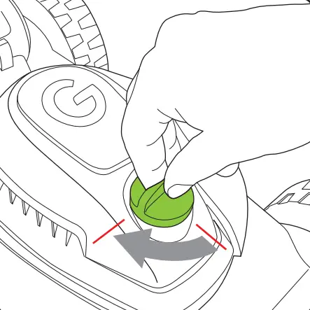 Gtech SLM50 Cordless Small Lawnmower - The safety key 1