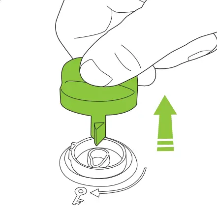 Gtech SLM50 Cordless Small Lawnmower - The safety key 2