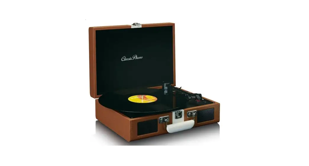 Classicphono Tt-120 Turntable With Bluetooth Reception Built-in Speakers And Rechargeable Battery User Manual