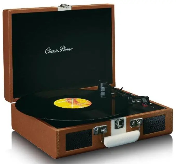 ClassicPhono TT 120 Turntable with Bluetooth Reception Built in Speakers and Rechargeable Battery - Cover