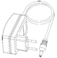 ClassicPhono TT 120 Turntable with Bluetooth Reception Built in Speakers and Rechargeable Battery - Power adaptor