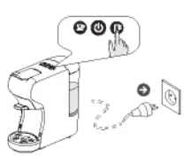 IKOHS POTTS Compact Multi Capsule Coffee Machine - ACTORY DEFAULT SETTING