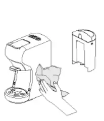 IKOHS POTTS Compact Multi Capsule Coffee Machine - Cleaning the appUance