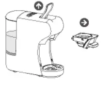 IKOHS POTTS Compact Multi Capsule Coffee Machine - OFFEE PREPARATION 2