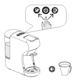 IKOHS POTTS Compact Multi Capsule Coffee Machine - OFFEE PREPARATION 7