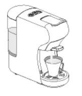 IKOHS POTTS Compact Multi Capsule Coffee Machine - OFFEE PREPARATION 8