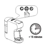 IKOHS POTTS Compact Multi Capsule Coffee Machine - STANDBY MODE