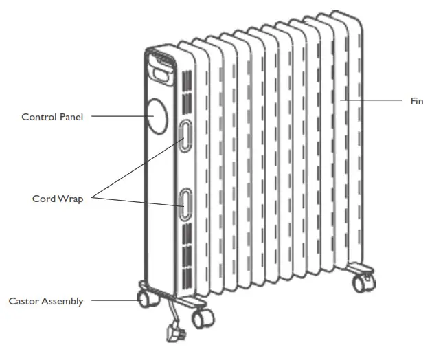 igenix IG2611 Oil Filled Radiators- APPLIANCE OVERVIEW