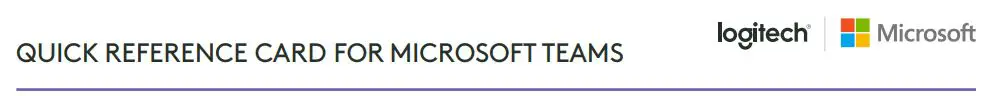 logitech Microsoft Teams Card