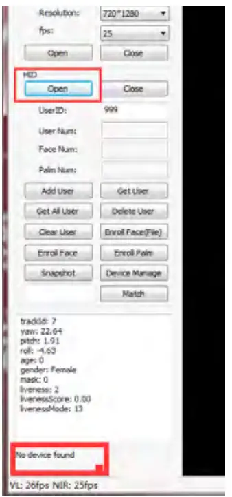 ZKTECO FA50 USB Cable FIG 13