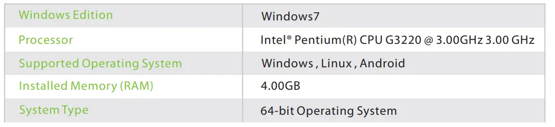 ZKTECO FA50 USB Cable FIG 14