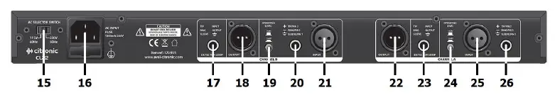 citronic-CL22-Stere-Compressor-Limiter-and-Gate-2