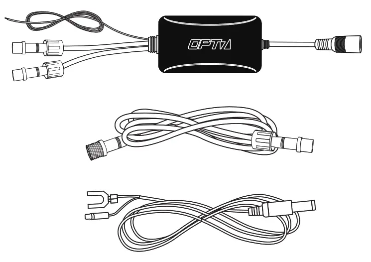 OPT7 Black AURA RGB-W DRL LED Tube Headlights - 11